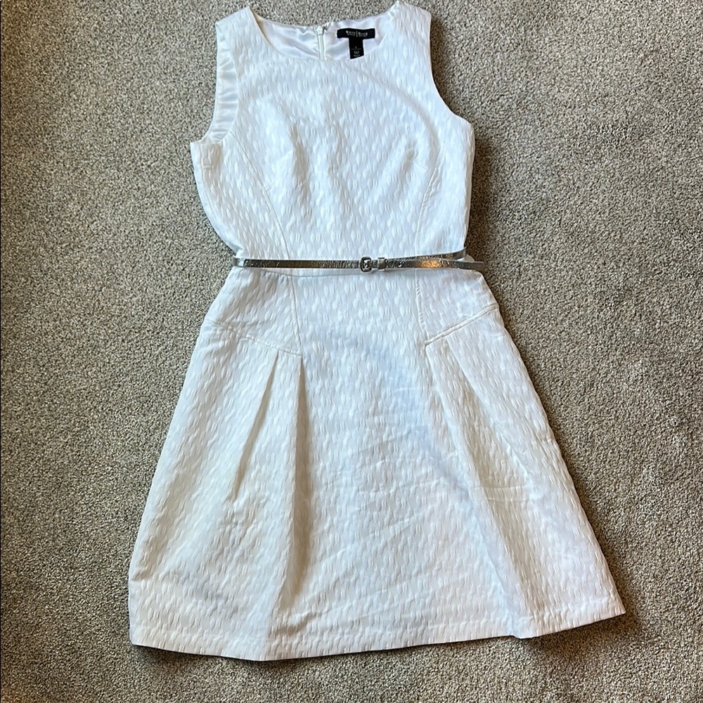 White House Black Market Elegant Ivory Dress